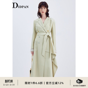 精致干练时尚 外套新款 设计感礼服大衣女 领长款 IDPAN西装