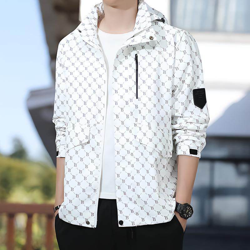 保罗艾美瑞斯男装旗舰店飞行员冲锋衣轻奢夹克2025新款男士外套潮