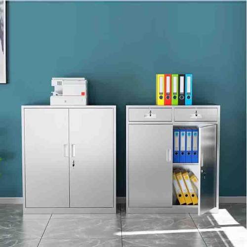 304不锈钢阳台柜矮柜带轮工具柜收纳带锁桌下柜储物柜子文件柜