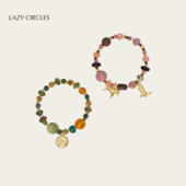 LAZY CIRCLES梦幻岛小马手串马上有钱幸运钱币手链女配饰明星同款
