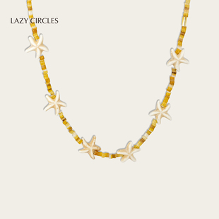 配饰 CIRCLES跳舞海星项链女浪漫度假风百搭明星同款 宋茜同款 LAZY