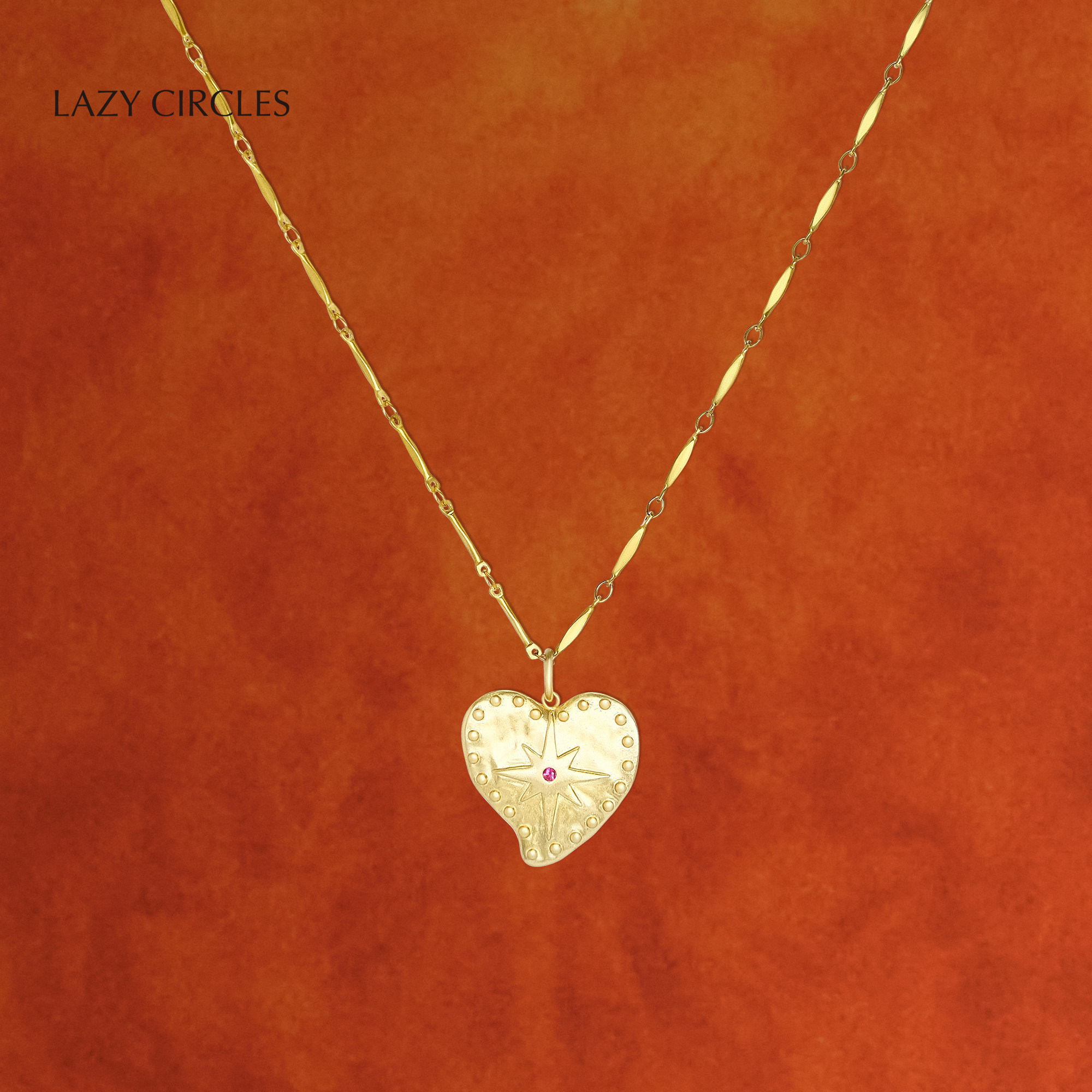 LAZY CIRCLES星芒爱心长项链复古链条毛衣链日常配饰女朋友新年礼,饰品/流行首饰/时尚饰品新,项链,淘宝优惠券,粉丝福利购,淘宝优惠卷