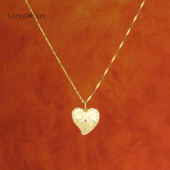 LAZY CIRCLES星芒爱心长项链复古链条毛衣链日常配饰女朋友新年礼