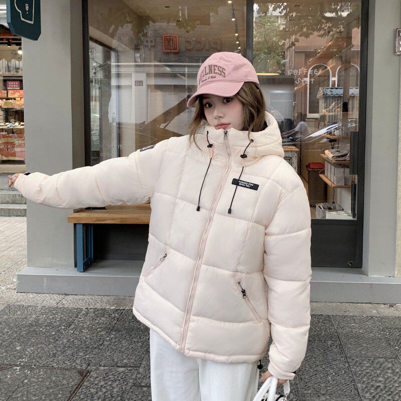 情侣同款男女连帽企鹅短款羽绒棉服女冬季新款设计感加厚外套