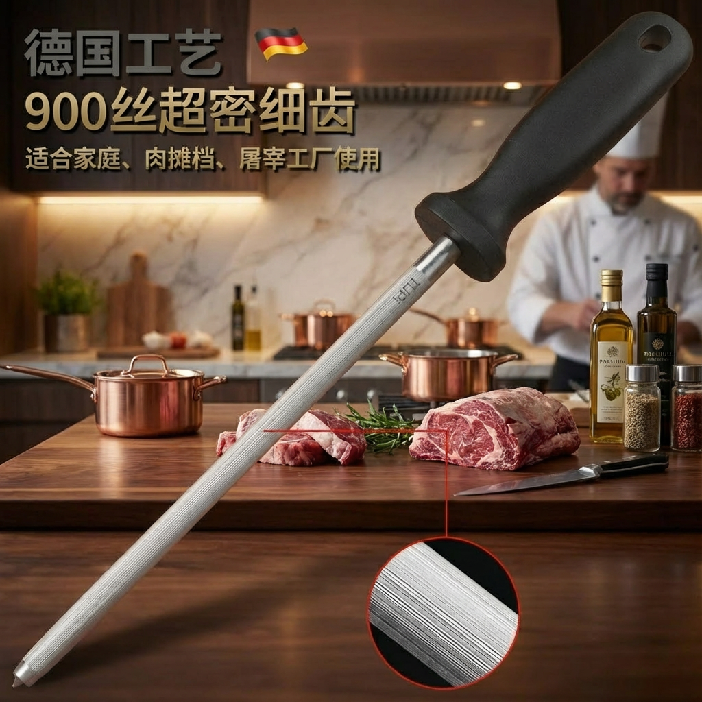德国炜航900丝专业磨刀棒家用磨刀神器屠夫屠户专用磨刀钢棒,厨房/烹饪用具,磨刀器/磨刀石/磨刀架,淘宝优惠券,粉丝福利购,淘宝优惠卷