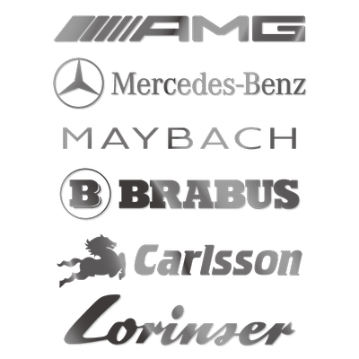 梅赛德斯AMG方向盘车标贴