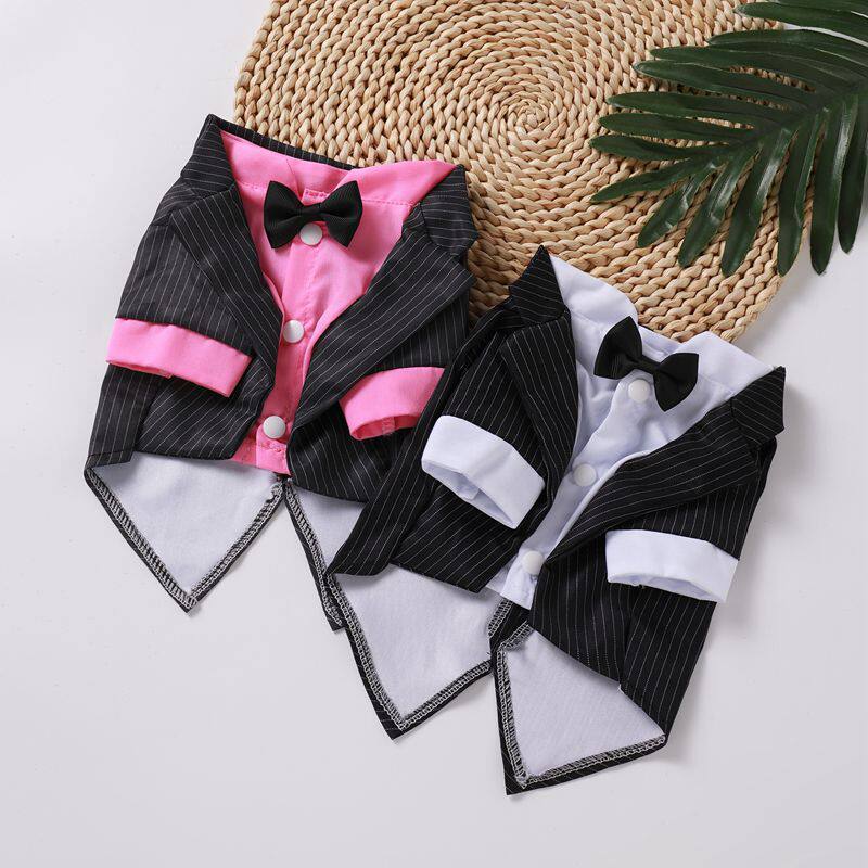 热销宠物衣服狗狗西装婚纱礼服夏季薄款衬衫泰迪猫咪春夏新款装