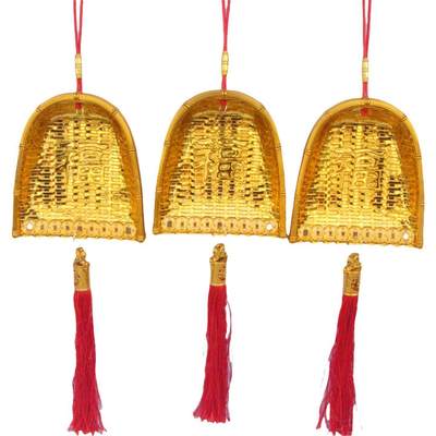 塑料金色簸箕畚斗挂件乔迁喜庆