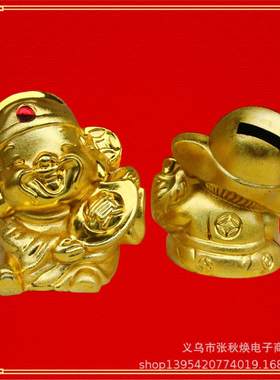 笑脸财神创意存钱罐摆件