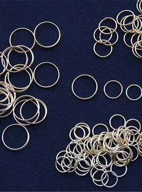 小铁圈DIY小配件闭口圈饰品连接铁环扣金属挂件配饰材料钥匙圈扣