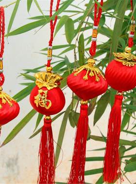 红色丝线福字小灯笼串乔迁喜庆