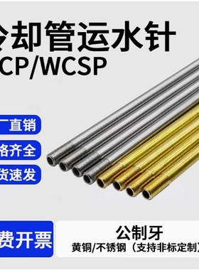 模具冷却管WCP3 4 5黄铜运水管喷管WCSP6 8 10公制牙不锈钢运水针