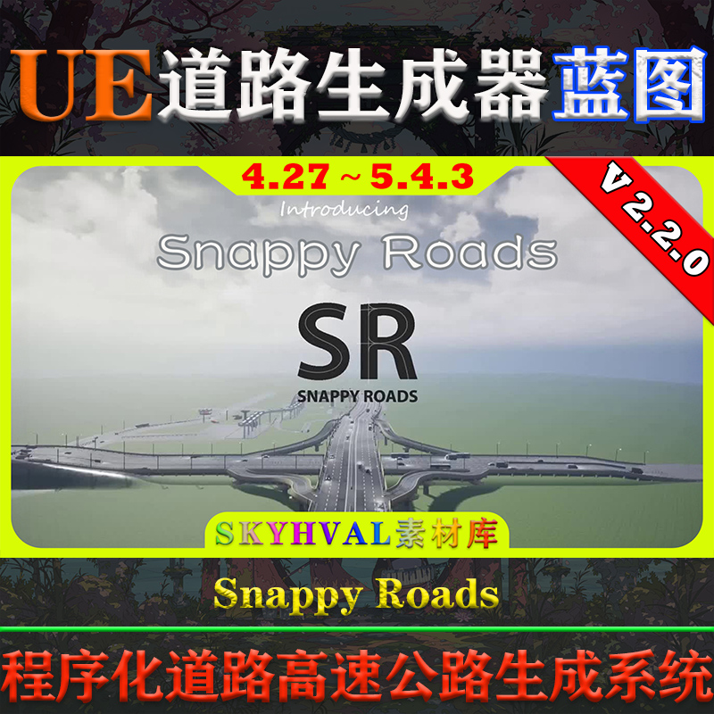 Procedural Road And Highway Tool With Simple Vehicle Traffic