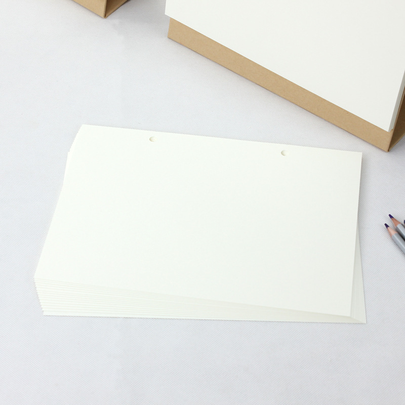 可换页空白台历替芯B5绘画记事备忘A5加厚卡纸素描速写水粉水