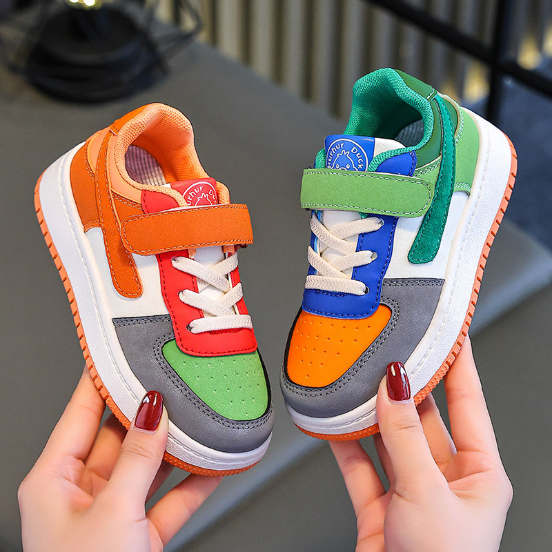 男童运动鞋儿童鸳鸯鞋2024秋季新款中大童街舞潮鞋女孩子休闲板鞋