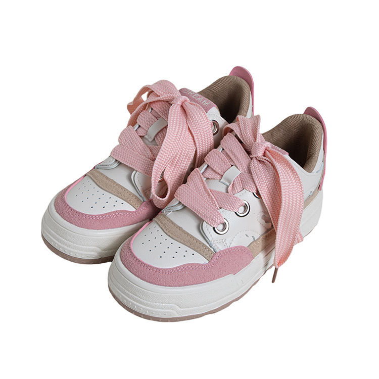 白2025新款街潮多巴胺主题板鞋女款氛围感休闲鞋子