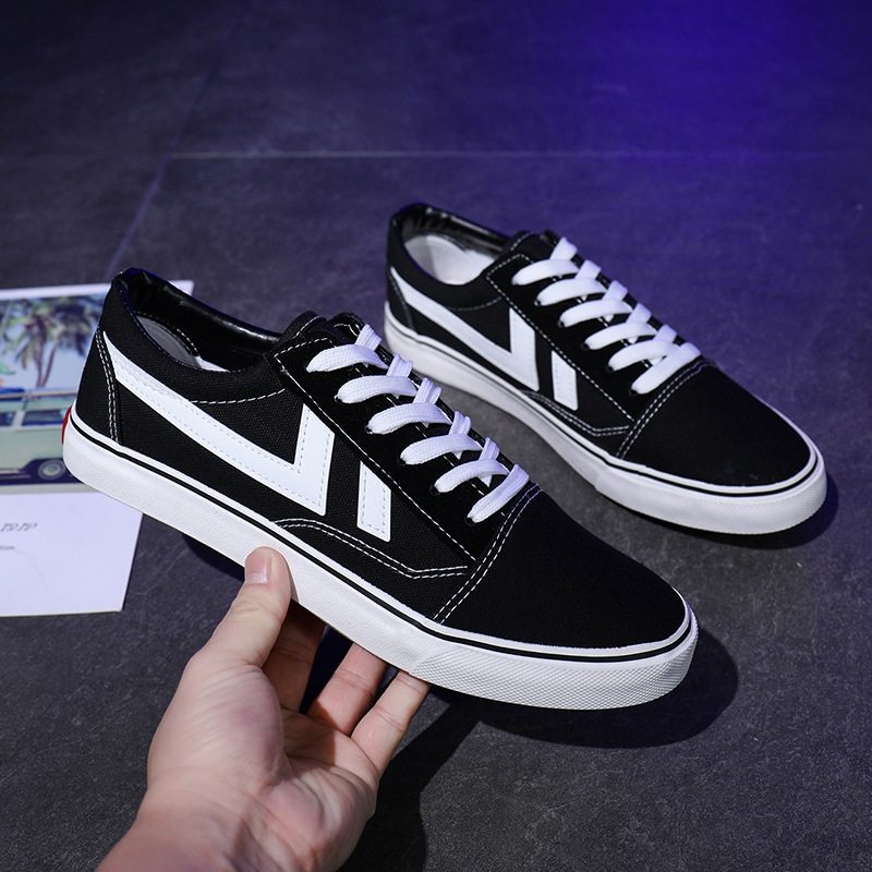 韩版百搭帆布鞋男港风休闲板鞋学生女低帮学生小白鞋情侣ins鞋子,流行男鞋,帆布鞋,淘宝优惠券,粉丝福利购,淘宝优惠卷