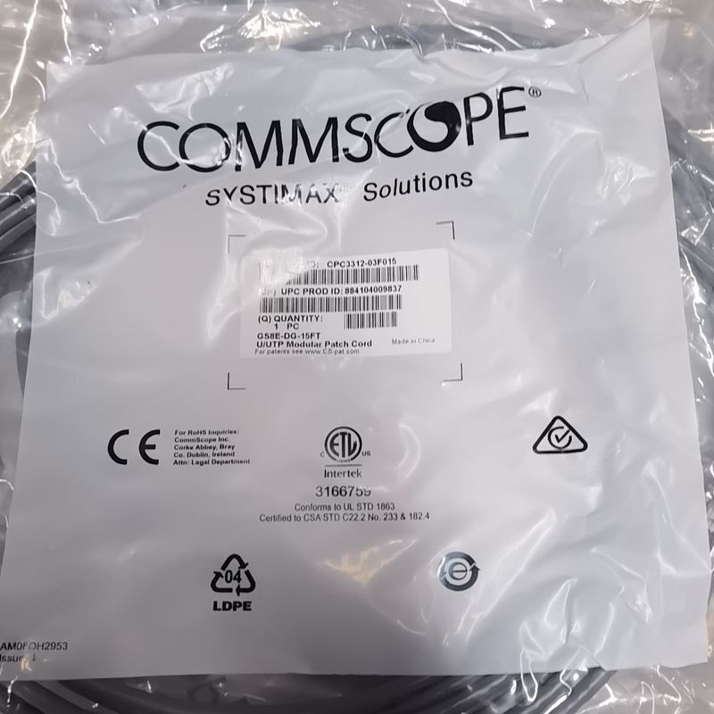 康普网络跳线 CPC3312-03F015 GS8E-DG-