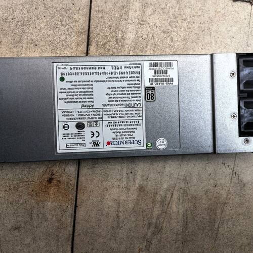 超微 PWS-1K43F-1R 1400W 服务器电源 冗余