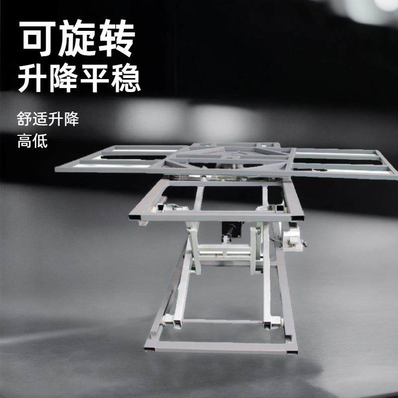 气动升降台可旋转气压升降台剪叉升降机升降工作平台沙发床垫专用