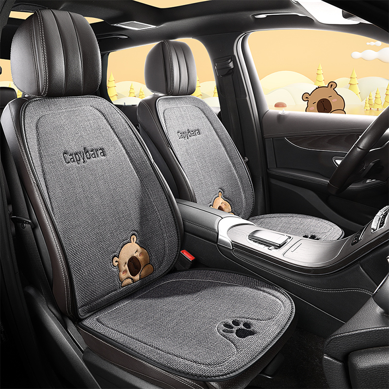 四季通用汽车坐垫车垫女神座椅套女士后排小车网红座套夏季座垫