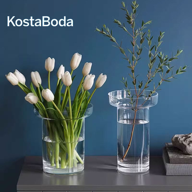KOSTA BODA进口水晶玻璃 LIMELIGHT透明花瓶欧式简约客厅插花摆件