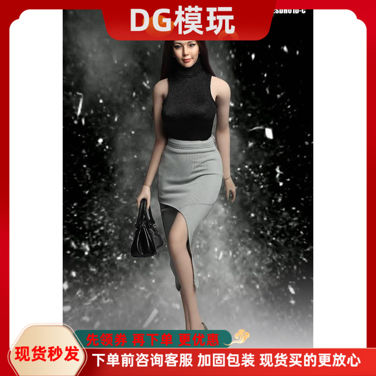DG模玩 1/6兵人头雕 SDH010 亚洲女明星 李毓芬头雕 重制版 现货