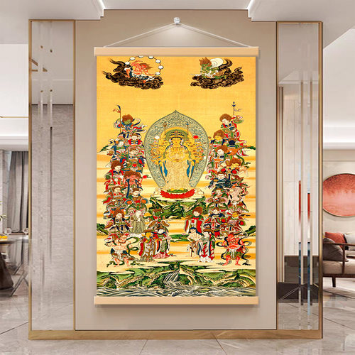 结缘千手千眼观音画像供奉挂画