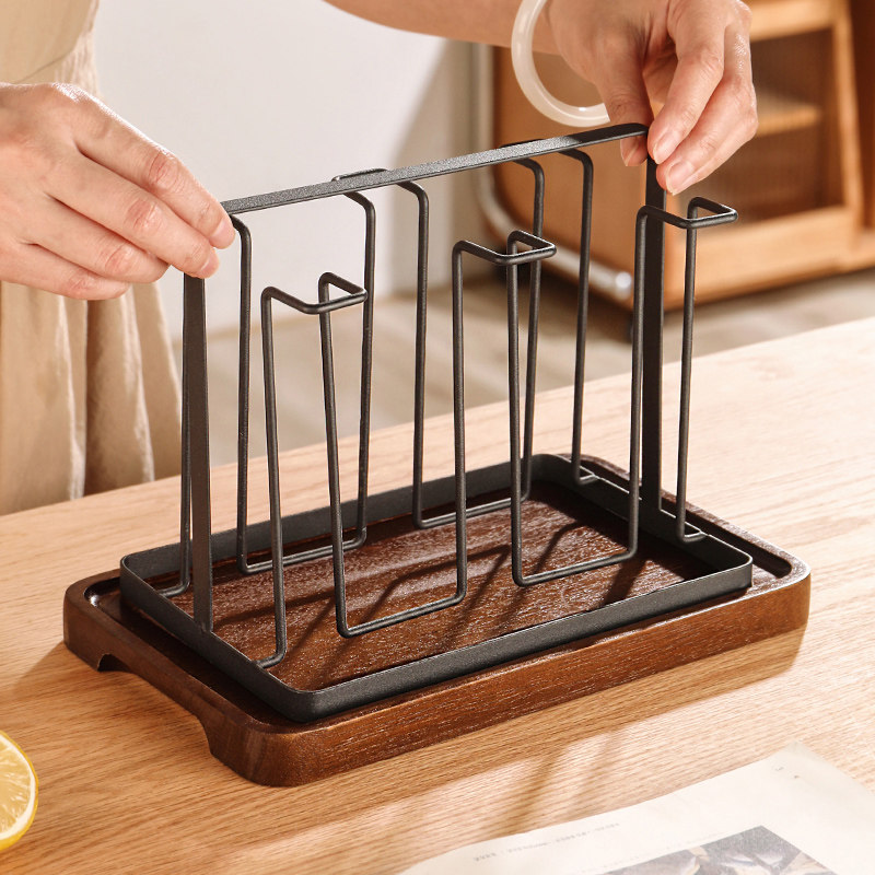 水杯茶杯杯架倒挂沥水桌面置物架家用咖啡杯马克杯玻璃杯收纳架子