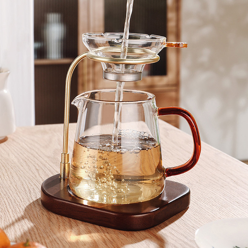 玻璃茶漏茶滤托底泡茶过滤网茶叶过滤器滤茶器公道杯茶漏支架套装