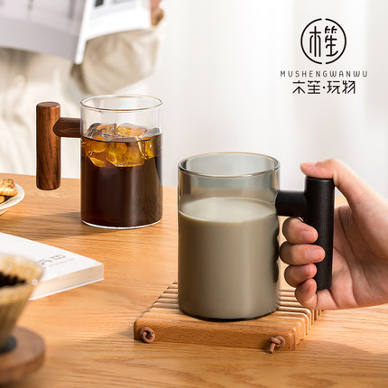 挂耳咖啡杯子设计感玻璃水杯高级感精致轻奢生日礼物闺蜜实用女生