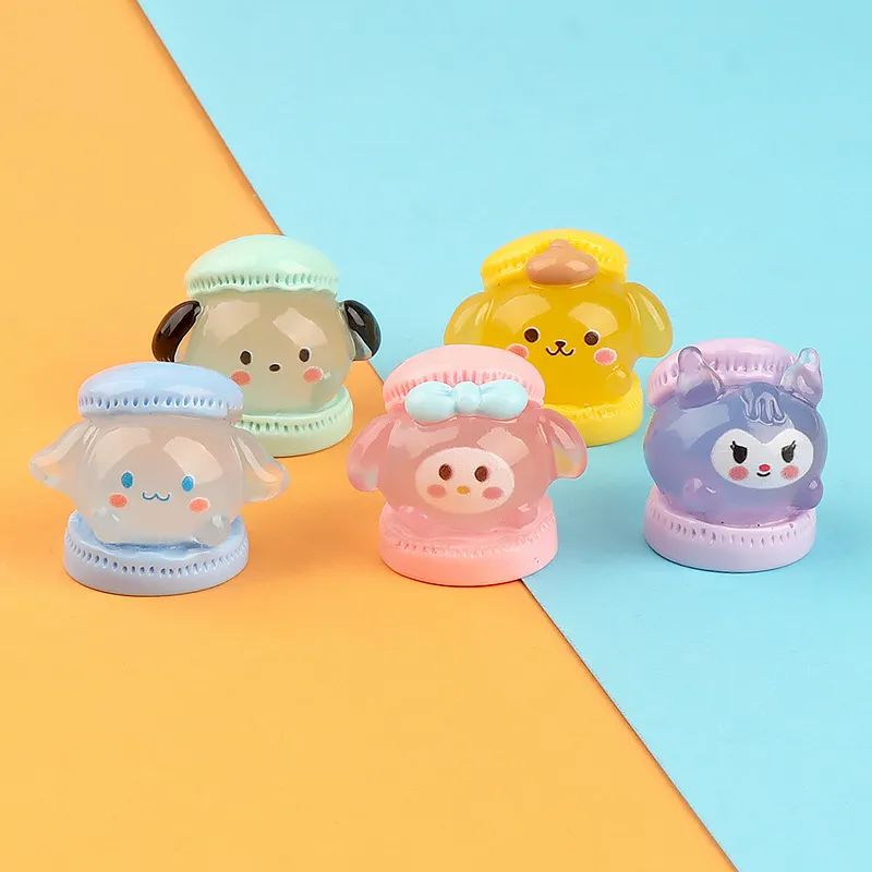 夜光马卡龙可爱公仔摆件汽车中控显示屏幕电动车装饰小配件