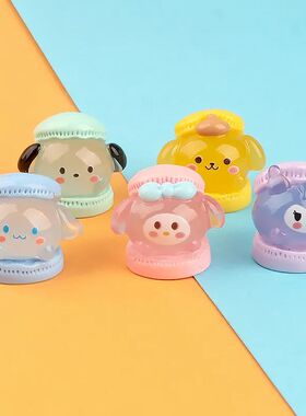 夜光马卡龙可爱公仔摆件汽车中控显示屏幕电动车装饰小配件