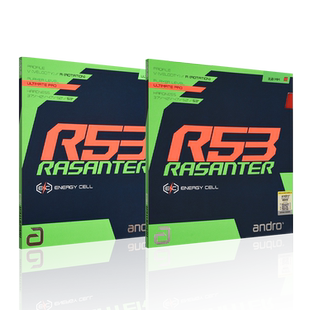 Andro岸度乒乓球拍胶皮反胶套胶新锐煞R53内能R48高承睿C53