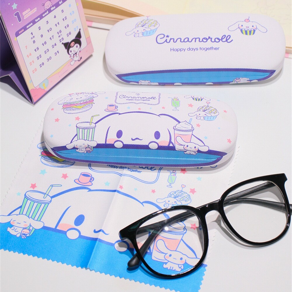 大耳狗眼镜盒加眼镜布