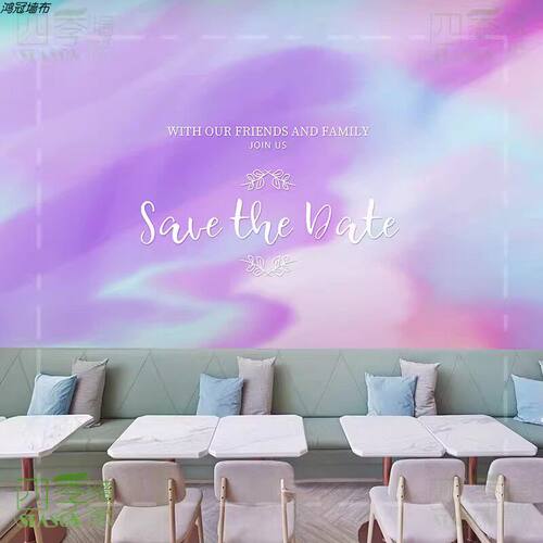 8D彩色油画艺术教室画室壁纸墙纸