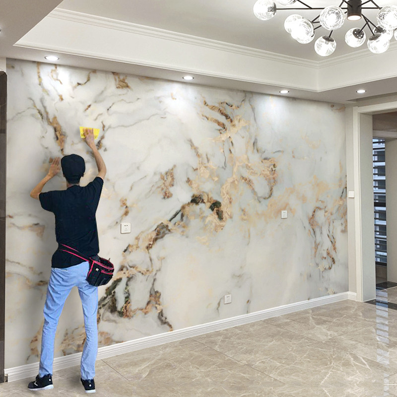 轻奢简约爵士白大理石纹墙布电视背景墙壁布客厅沙发影视卧室壁纸,家装主材,定制壁画,淘宝优惠券,粉丝福利购,淘宝优惠卷