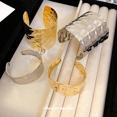 精致欧美新款不规则金属手镯