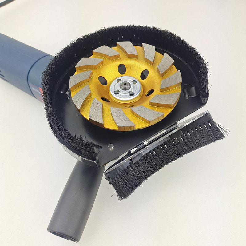 100角磨机防尘罩 地坪漆吸尘打磨机集尘罩 石材混凝土无尘打磨罩