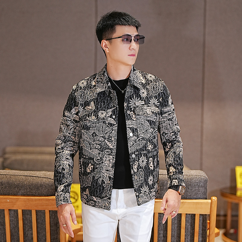 2025新款秋季高级感印花夹克