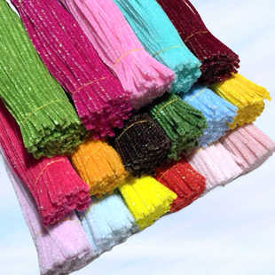 七彩葱条扭扭棒加密幻彩闪光毛根玩具diy手工材料包集市520情人节