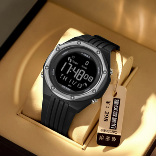 黑武士手表男新款 多功能电子手表炫酷霸气高颜值ins电子黑色手表