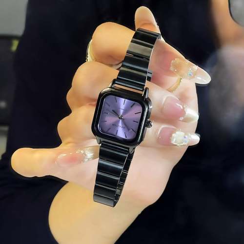 复古感精致百搭职场方形小表盘女