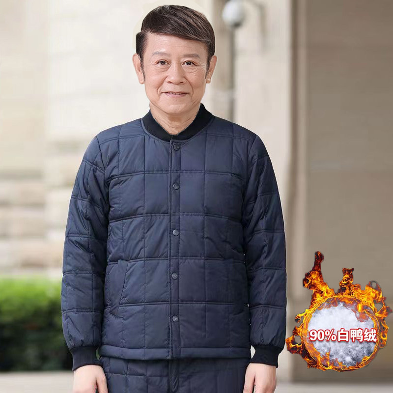 中老年男士羽绒服保暖内胆