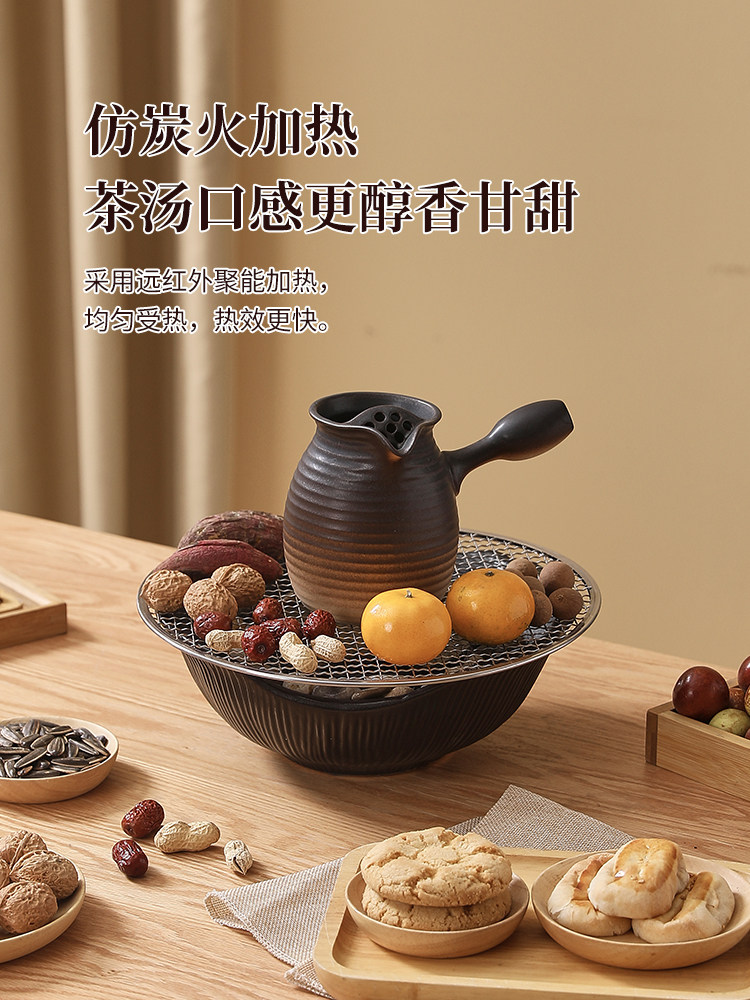 煮奶茶专用壶罐罐茶煮茶器煮茶炉套装围炉烤茶全套电陶炉室内家用