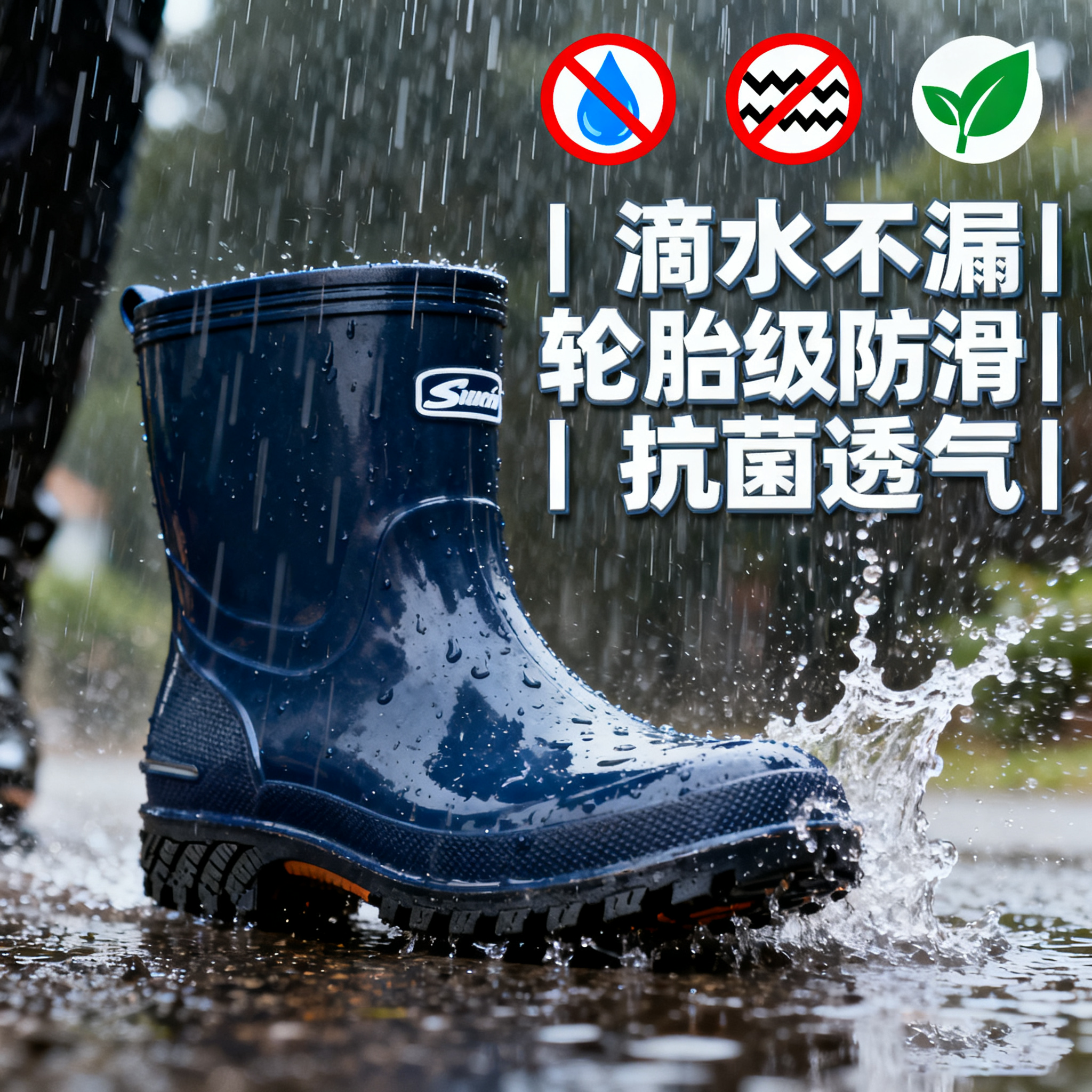 保暖雨鞋男加厚牛筋底防水防滑防臭耐磨水鞋雨靴男低中高筒女劳保
