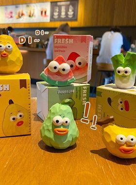 水果风玩具切面桌面摆件内饰树脂