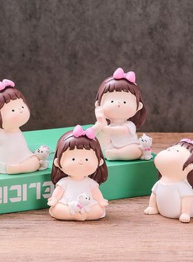 女孩摆件教师节小众树脂可爱创意高级感工艺品瑜伽新款礼品礼物新