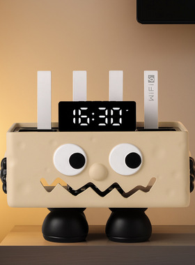 创意无线路由器盒子收纳盒客厅桌面光猫机顶盒wifi电线隐藏放置架