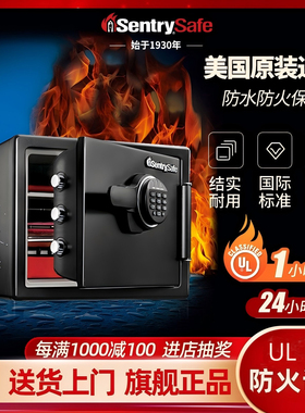 SentrySafe保险柜美国进口善卫保险箱防火防水小型迷你家用酒店用